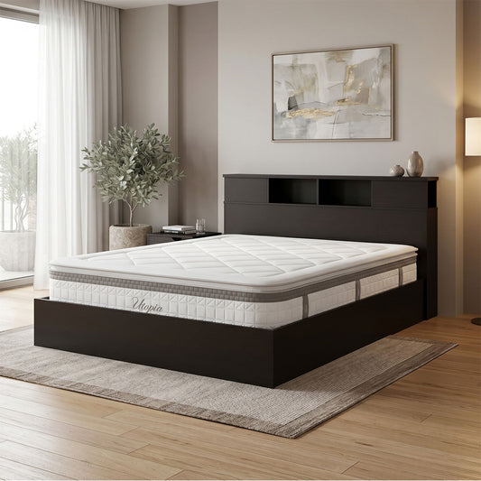 Bed with mattress Olympus Utopia wenge 160x200cm