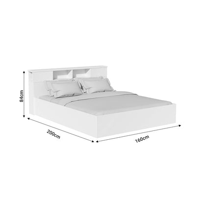 Bed with mattress Olympus Utopia white 160x200cm