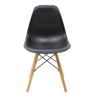 Dining Set with Chairs Julita black Natali Table black 80x80x76cm Set of 5pcs