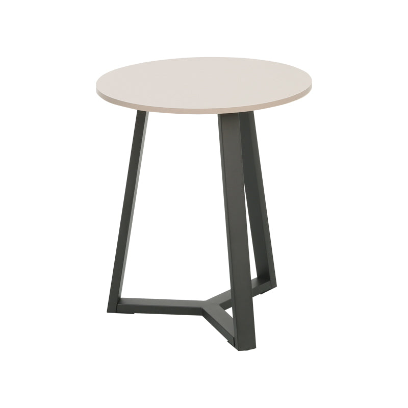Berton living room tables 2pcs in cappuccino with black metal