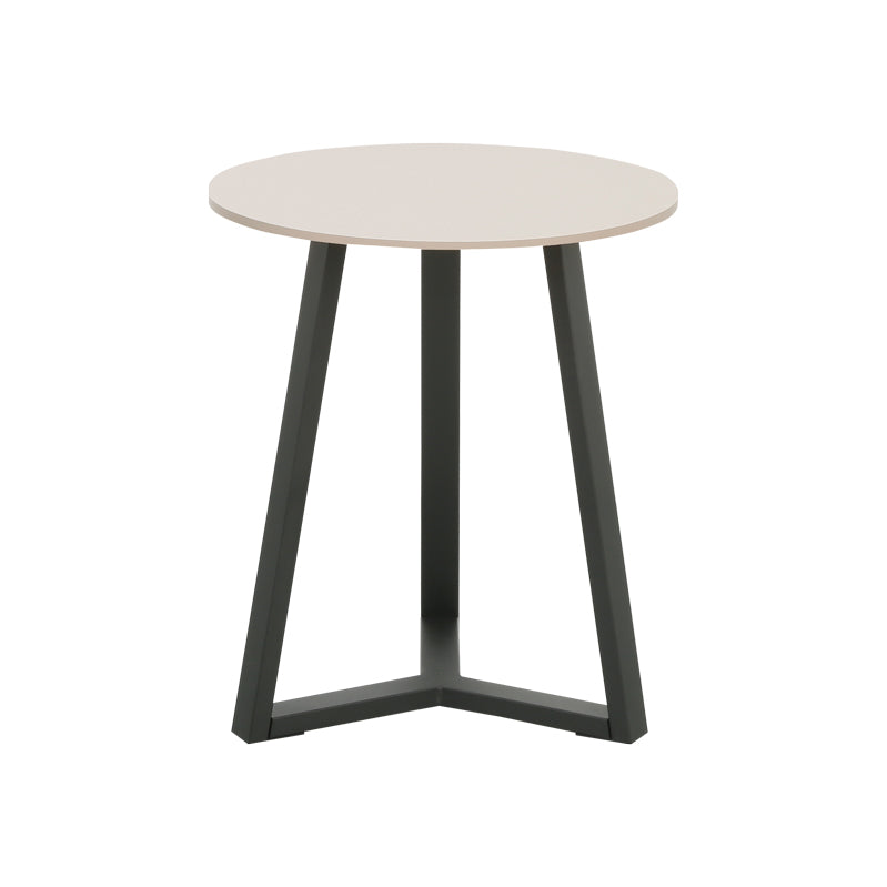 Berton living room tables 2pcs in cappuccino with black metal
