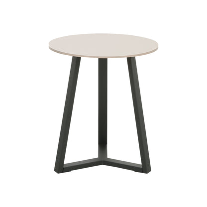 Berton living room tables 2pcs in cappuccino with black metal