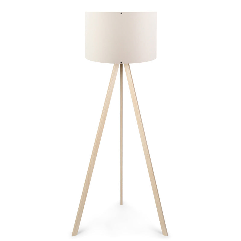 Floor lamp PWL-1060 Ε27 natural-cream D38x140cm