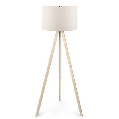Floor lamp PWL-1060 Ε27 natural-cream D38x140cm