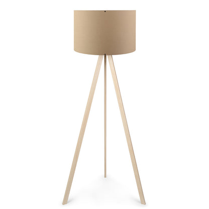 Floor lamp PWL-1060 Ε27 natural-mocha D38x140cm