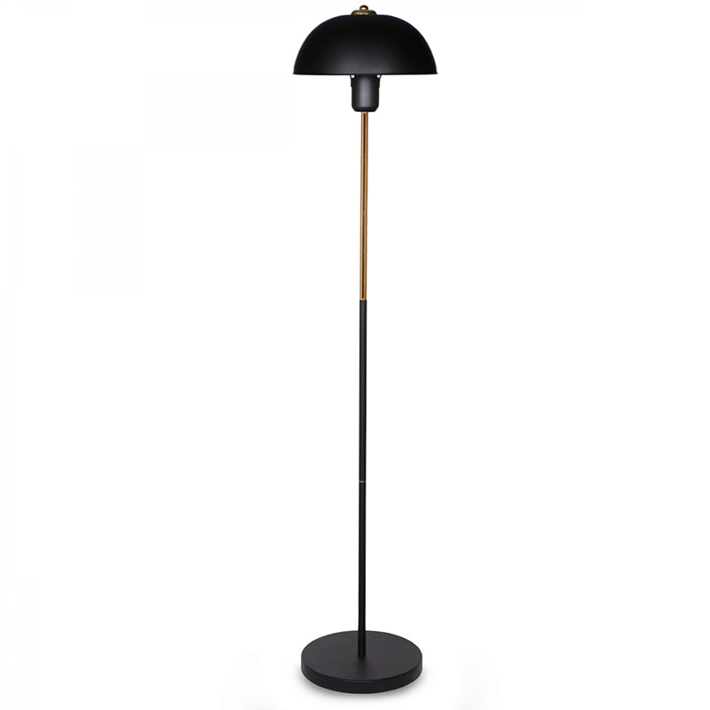 Floor lamp PWL-1061 pakoworld Ε27 black-golden-walnut D23x140cm