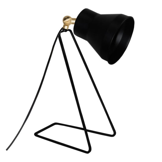 Desk lamp PWL-1065 pakoworld Ε14 black-golden 12x30x35cm