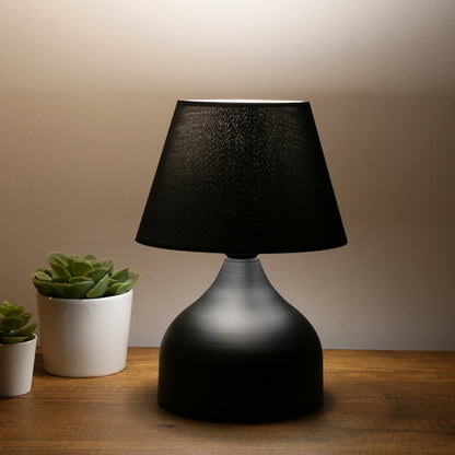 Table lamp PWL-1068 Ε27 black D22x32cm