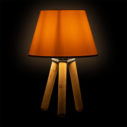 Table lamp PWL-1071 E27 off-white-natural D22x32cm