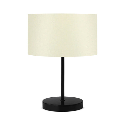 Table lamp PWL-1076 pakoworld Ε27 ecru-black D24x35cm