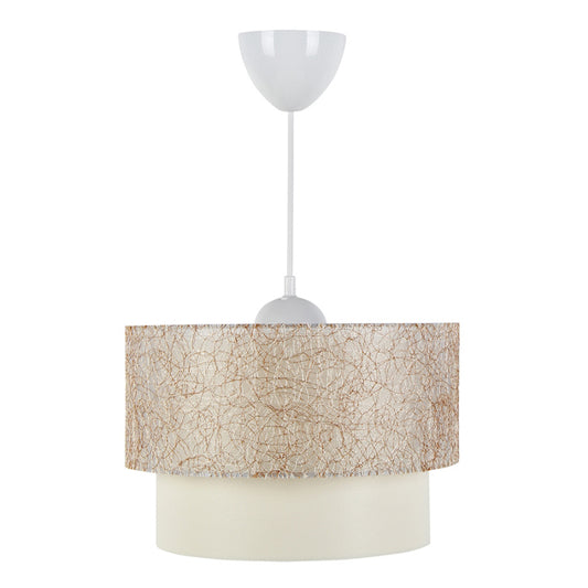 Ceiling light PWL-1087 pakoworld E27 beige golden-ecru D30x20cm