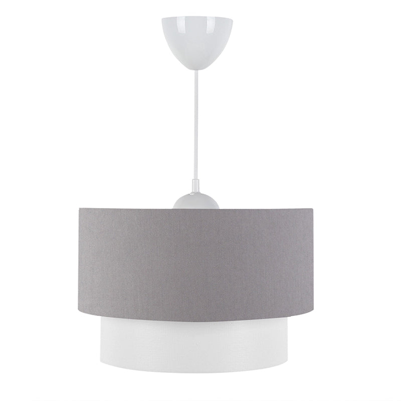 Ceiling light PWL-1087 pakoworld E27 white-grey D30x20cm