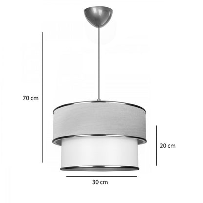Ceiling light PWL-1089 E27 ecru-golden D30x20cm