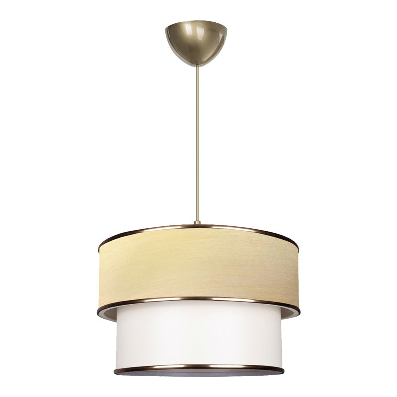 Ceiling light PWL-1089 E27 ecru-golden D30x20cm