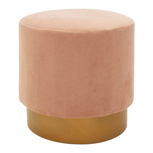 Pouf stool Jaime pakoworld rose-gold D40x40cm