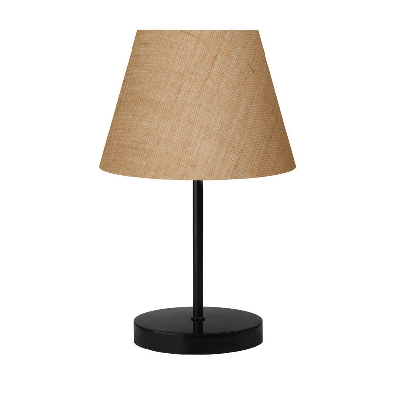 Table lamp PWL-1146 pakoworld E27 beige-black D22x37cm