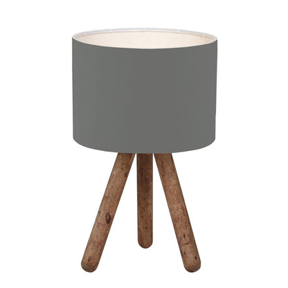 Table lamp PWL-1151 E27 athracite-walnut D19x32cm