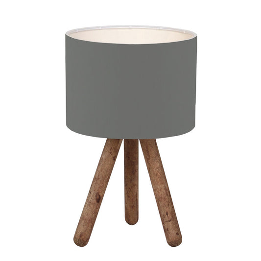 Table lamp PWL-1151 E27 athracite-walnut D19x32cm