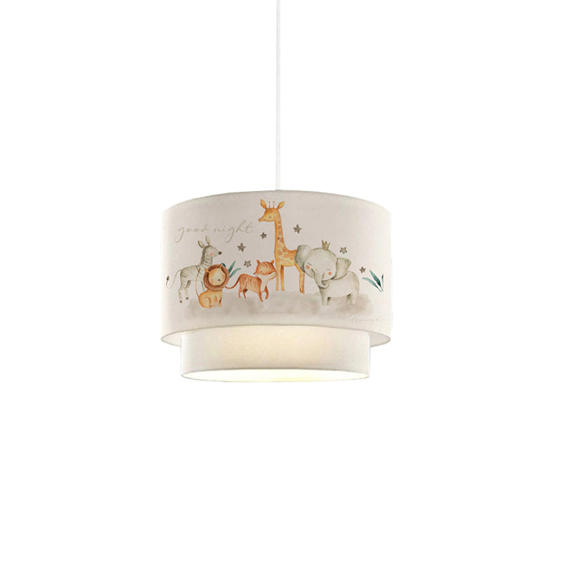 Children's ceiling light PWL-1097 pakoworld E27 white-orange D30x20cm