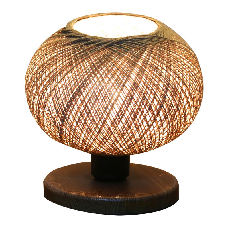 Table lamp Povilia pakoworld beige-black D20x30cm