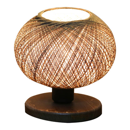 Table lamp Povilia pakoworld beige-black D20x30cm