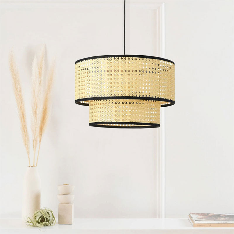 Ceiling light Alexa pakoworld natural-black D30x80cm