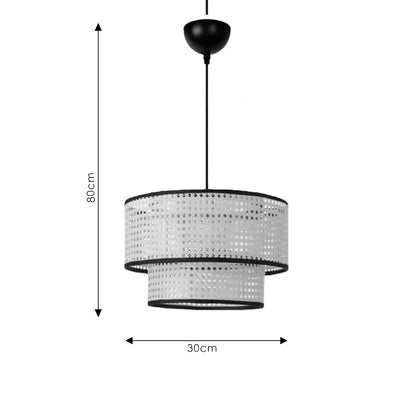 Ceiling light Alexa pakoworld natural-black D30x80cm