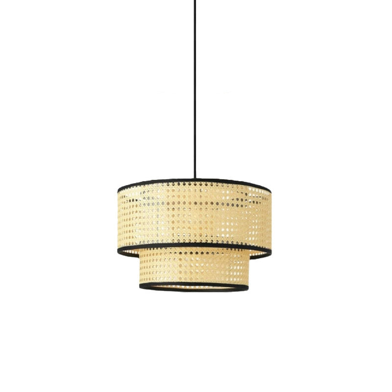 Ceiling light Alexa pakoworld natural-black D30x80cm