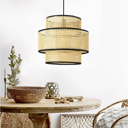 Ceiling light Alexa I pakoworld natural-black D35x100cm