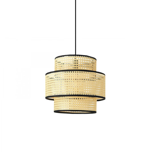 Ceiling light Alexa I pakoworld natural-black D35x100cm