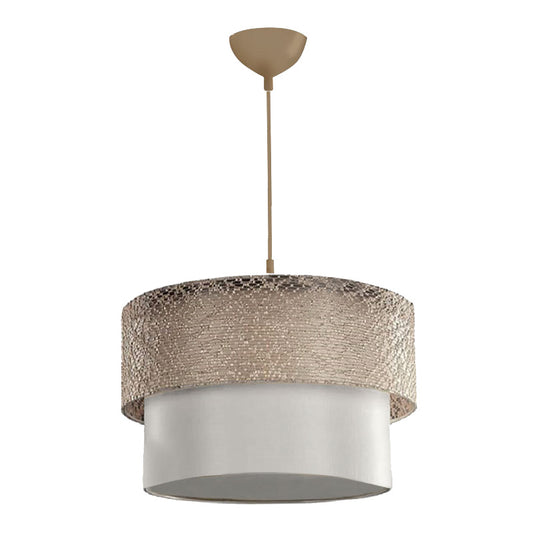 Ceiling light PWL-1089 I pakoworld E27 ecru-golden D30x70cm