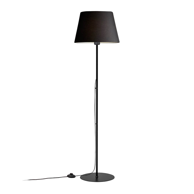 Floor lamp Lumider pakoworld E27 fabric-metal black D35x152cm