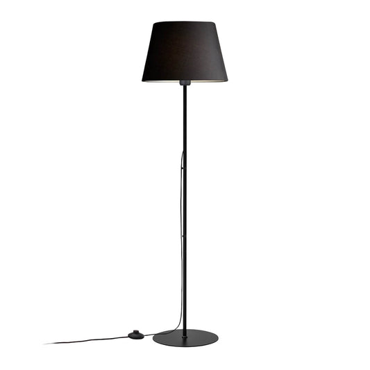 Floor lamp Lumider pakoworld E27 fabric-metal black D35x152cm