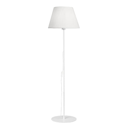 Floor lamp Lumider pakoworld E27 fabric-metal white D35x152cm