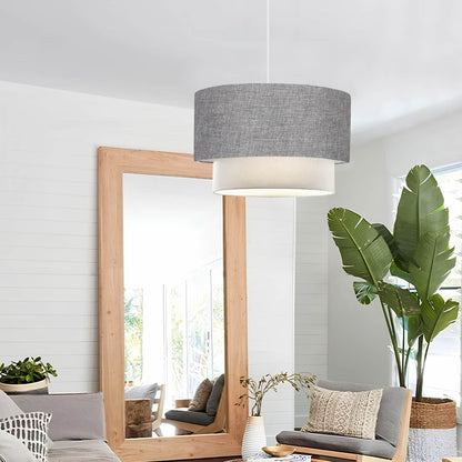 Ceiling light Fersa grey-white D30x20cm