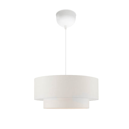 Ceiling light Sombre fabric in white color D30x15cm