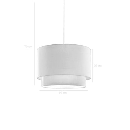 Ceiling light Fersa in cream color D30x20cm