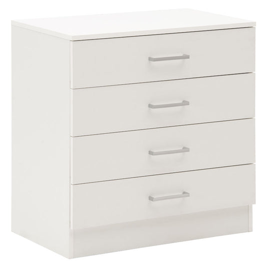 Chest of 4 drawers Elise pakoworld white 69x40x71cm