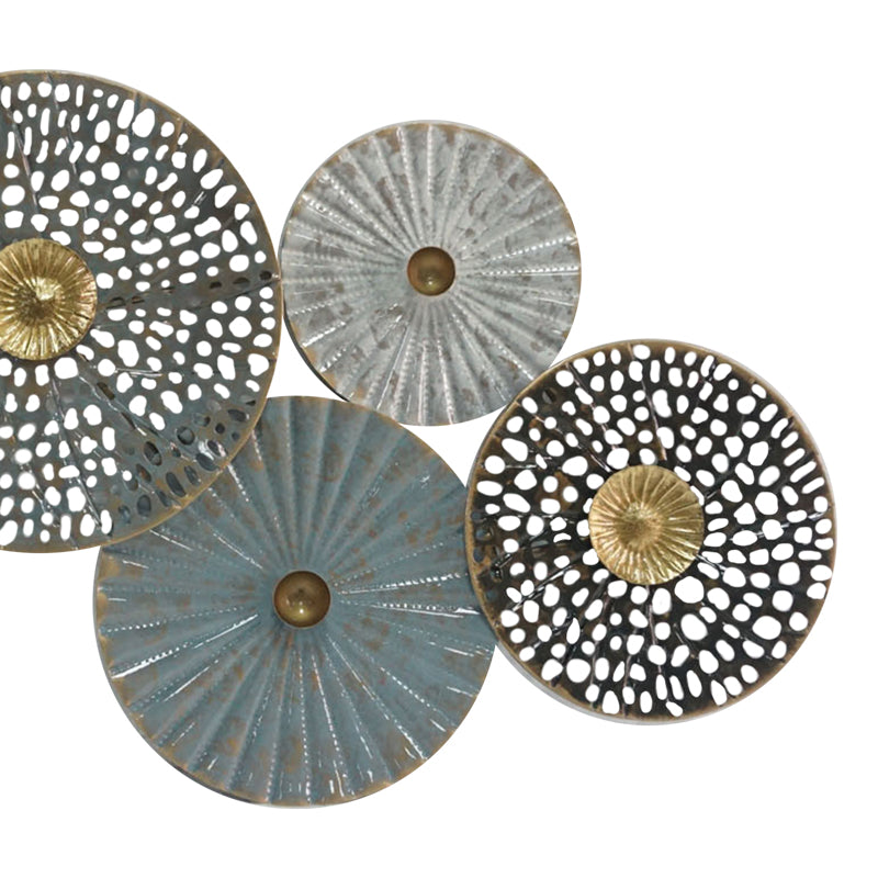 Wall decoration Zoulou Inart metal colorful 99.7x2.5x50.8cm