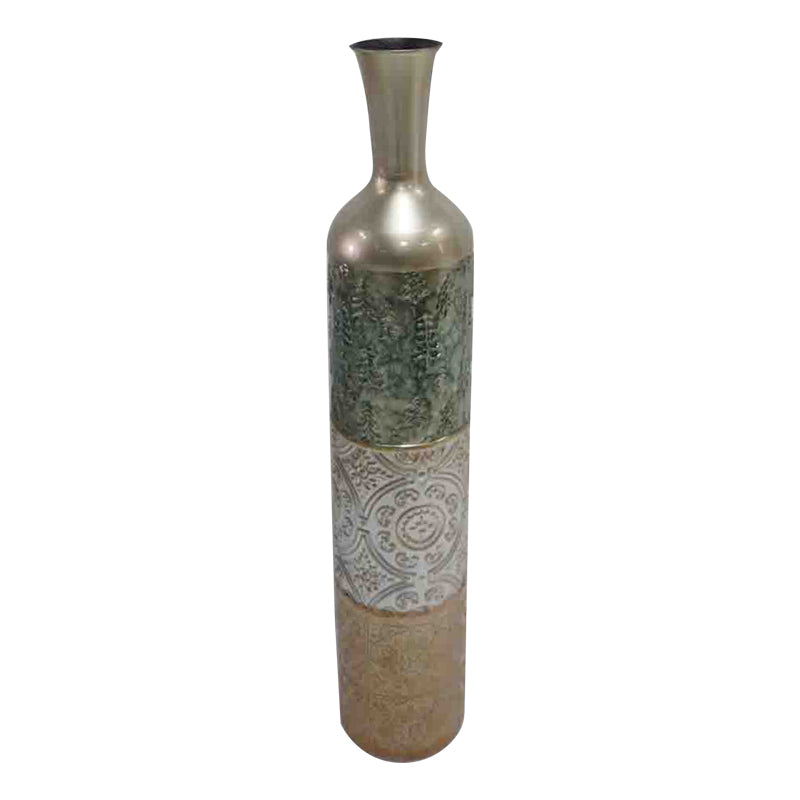 Decorative vase Lalyne Inart metal colorful D15.9x86.4cm