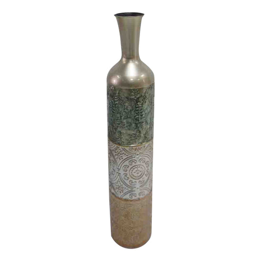 Decorative vase Lalyne Inart metal colorful D15.9x86.4cm