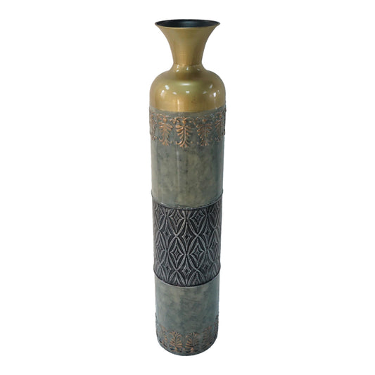 Decorative vase Ancian Inart metal colorful D15.9x77.5cm