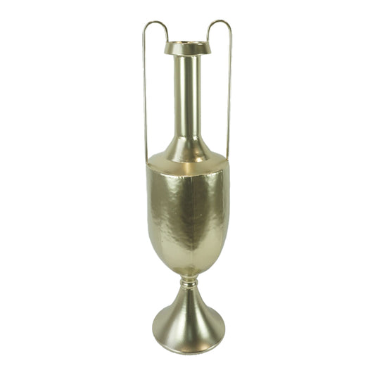 Decorative vase Dion Inart metal in gold color 19.7x19.1x73.7cm