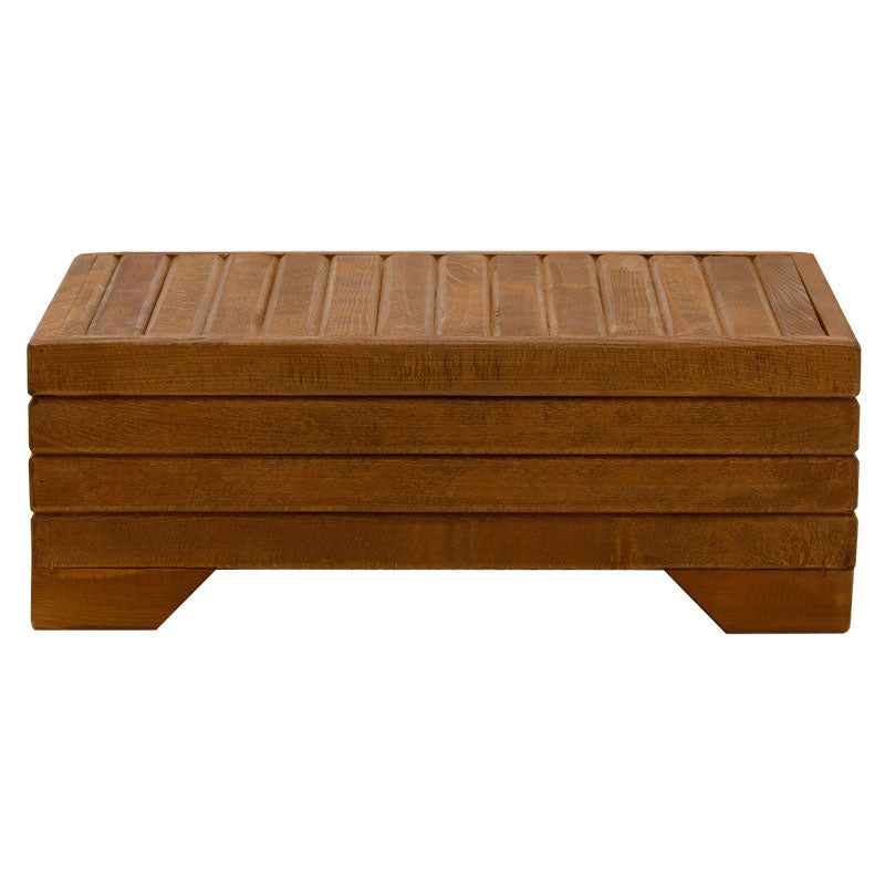 Coffee table Otis pakoworld solid beech wood walnut 60x42x35cm