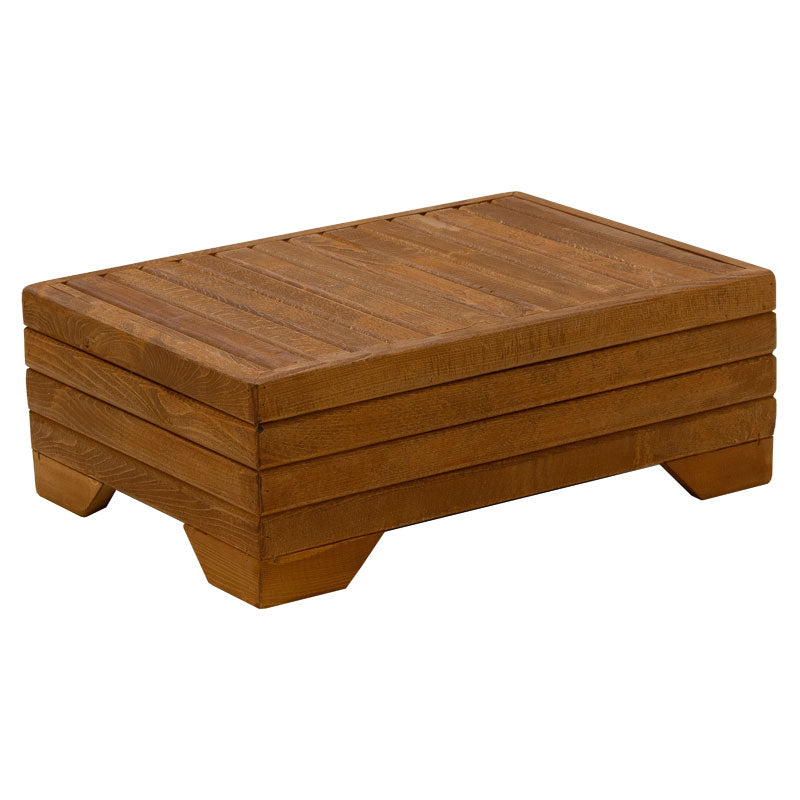 Coffee table Otis pakoworld solid beech wood walnut 60x42x35cm