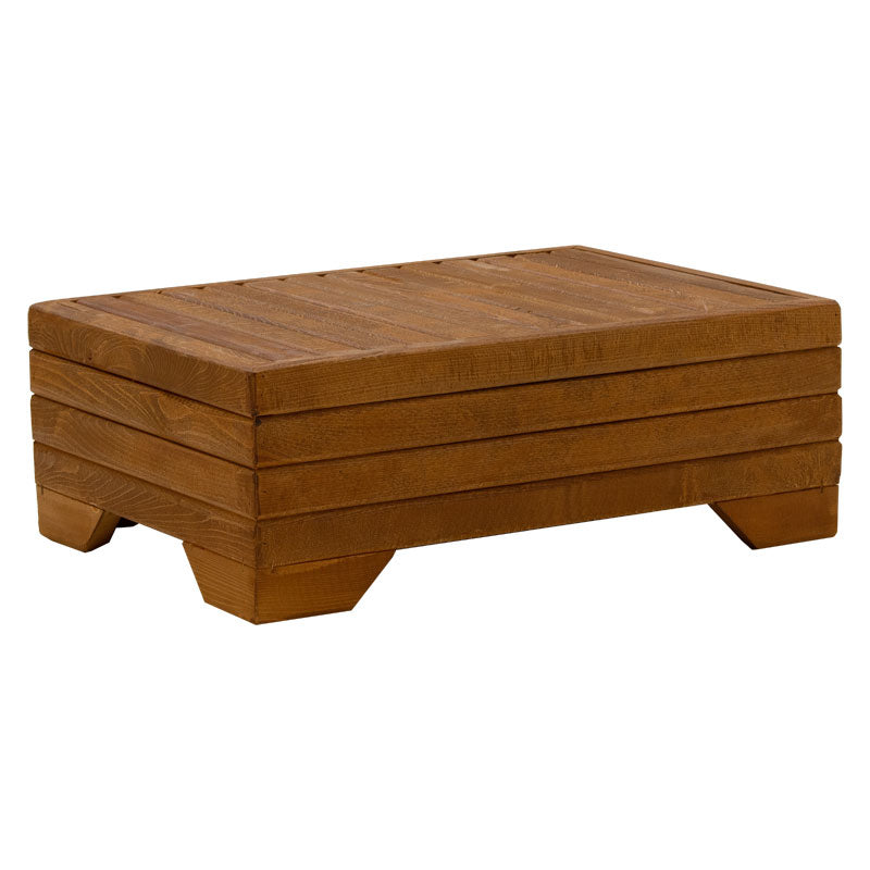 Coffee table Otis pakoworld solid beech wood walnut 60x42x35cm