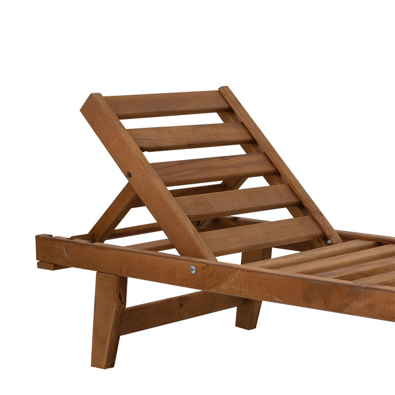 Sunbed Sunset pakoworld solid beech wood walnut