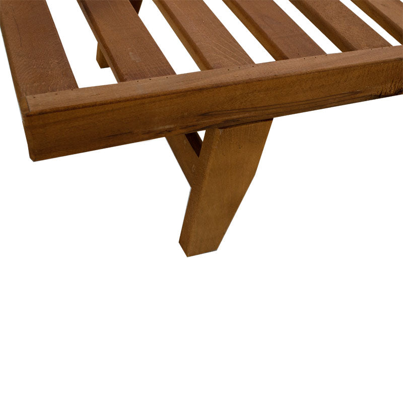 Sunbed Sunset pakoworld solid beech wood walnut