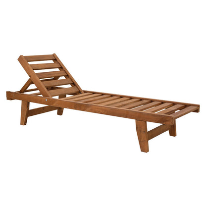 Sunbed Sunset pakoworld solid beech wood walnut