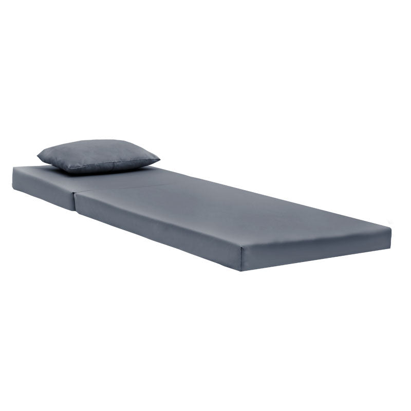 Lounger sunbed Sunset fabric grey 65x185x10cm
